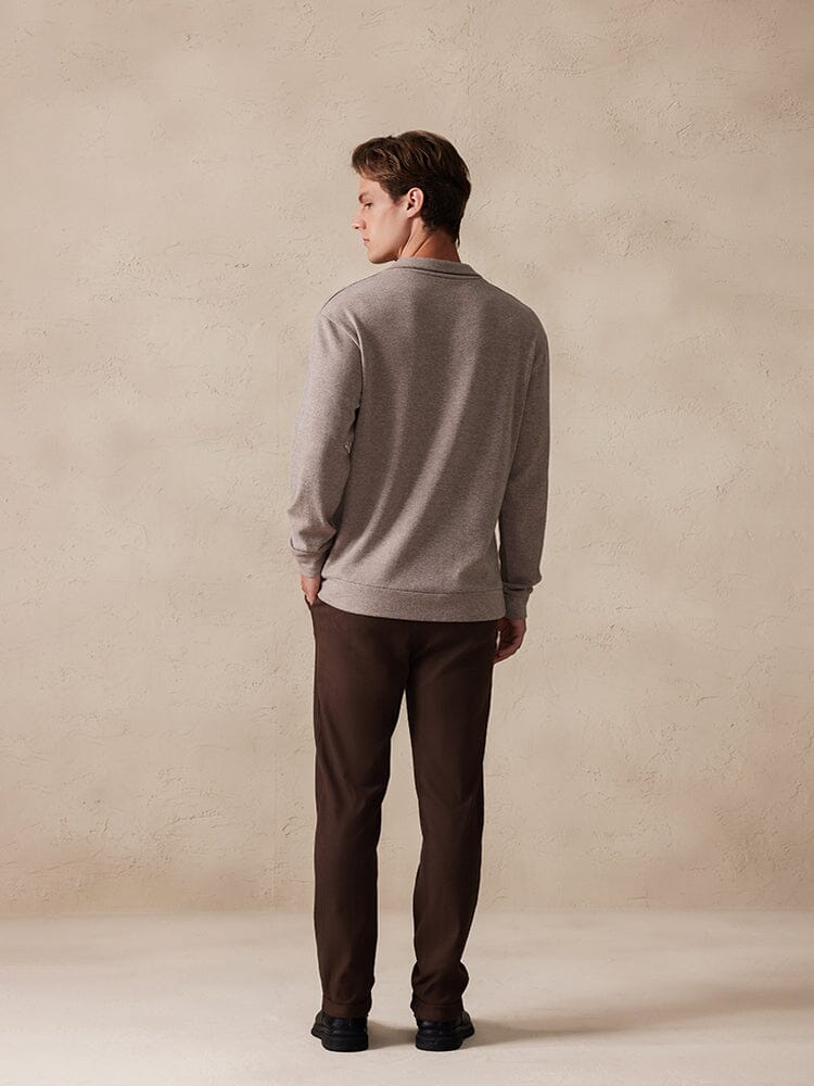 Stretchy Polo-Collor Sweater