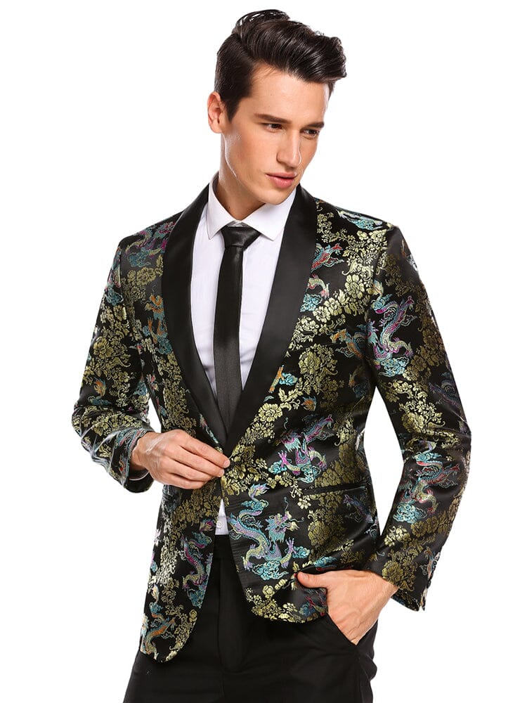 Luxury Floral Embroidered Blazer (US Only)