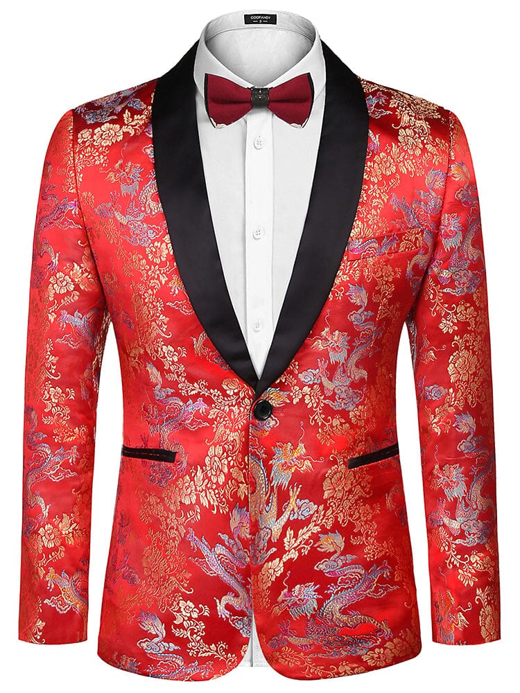 Luxury Floral Embroidered Blazer (US Only)