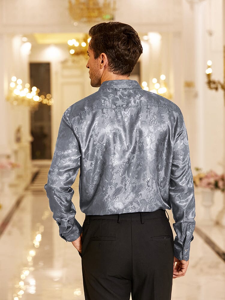 Floral Printed Long Sleeve Dress Shirt (US Only)