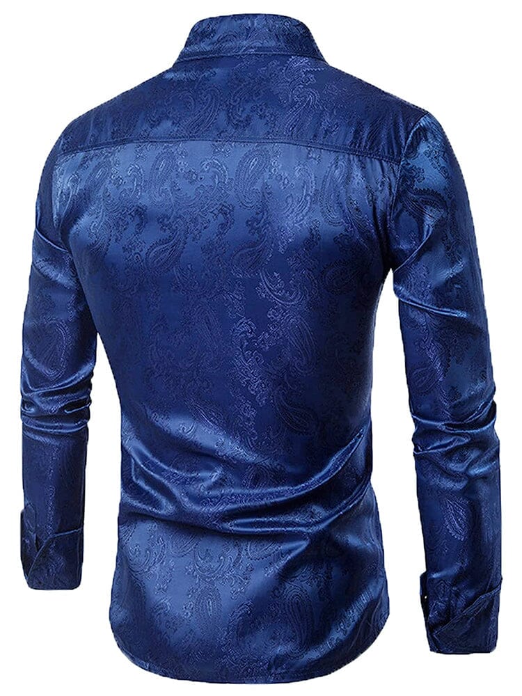 Floral Printed Long Sleeve Dress Shirt (US Only)