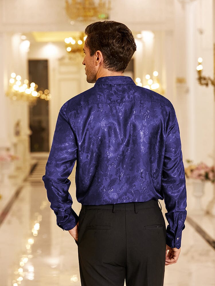 Floral Printed Long Sleeve Dress Shirt (US Only)