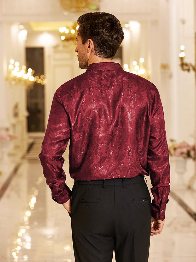 Floral Printed Long Sleeve Dress Shirt (US Only)