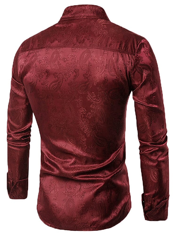 Floral Printed Long Sleeve Dress Shirt (US Only)