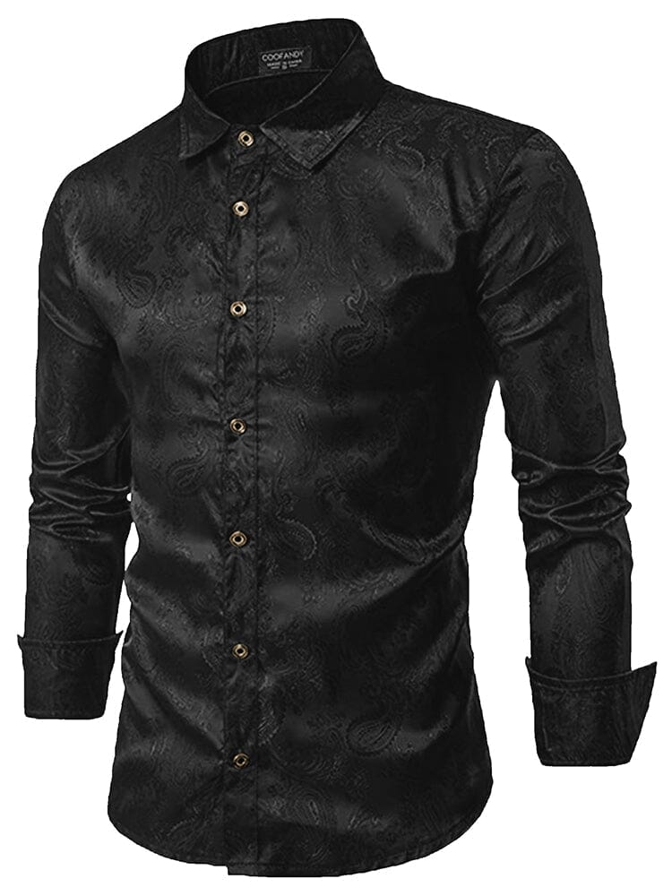 Floral Printed Long Sleeve Dress Shirt (US Only)