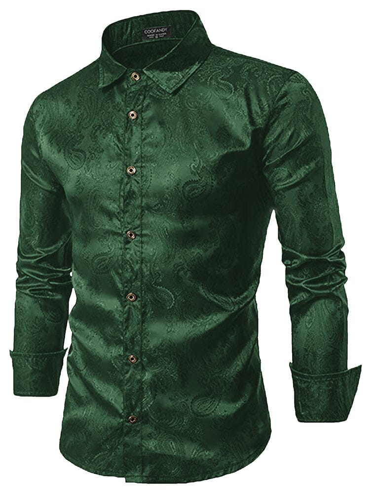 Floral Printed Long Sleeve Dress Shirt (US Only)