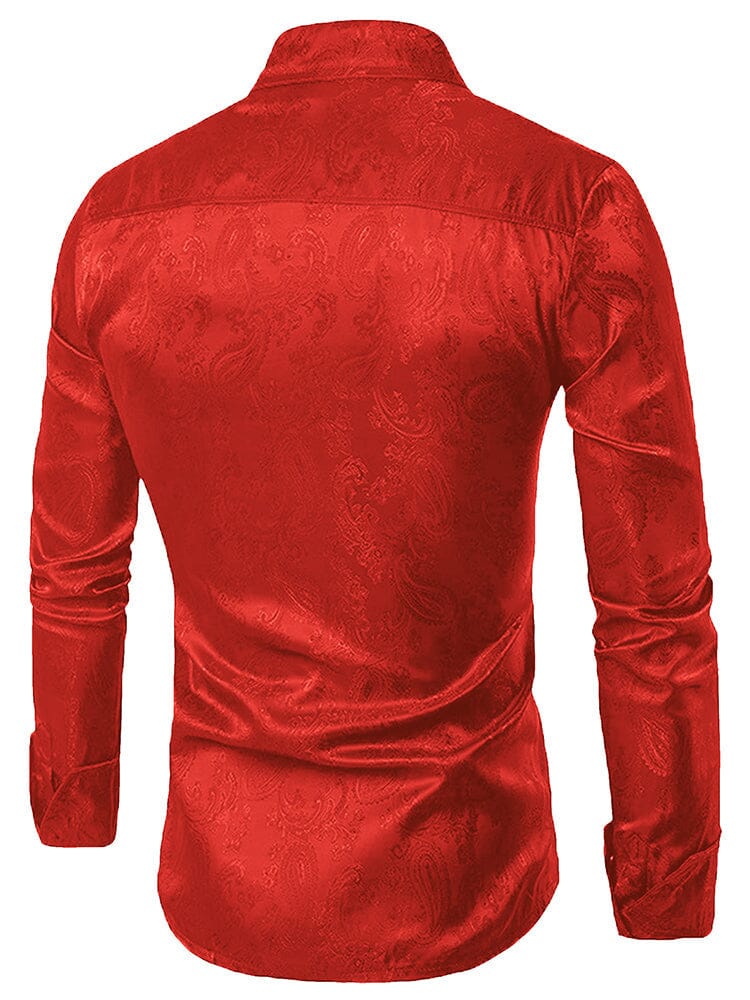 Floral Printed Long Sleeve Dress Shirt (US Only)