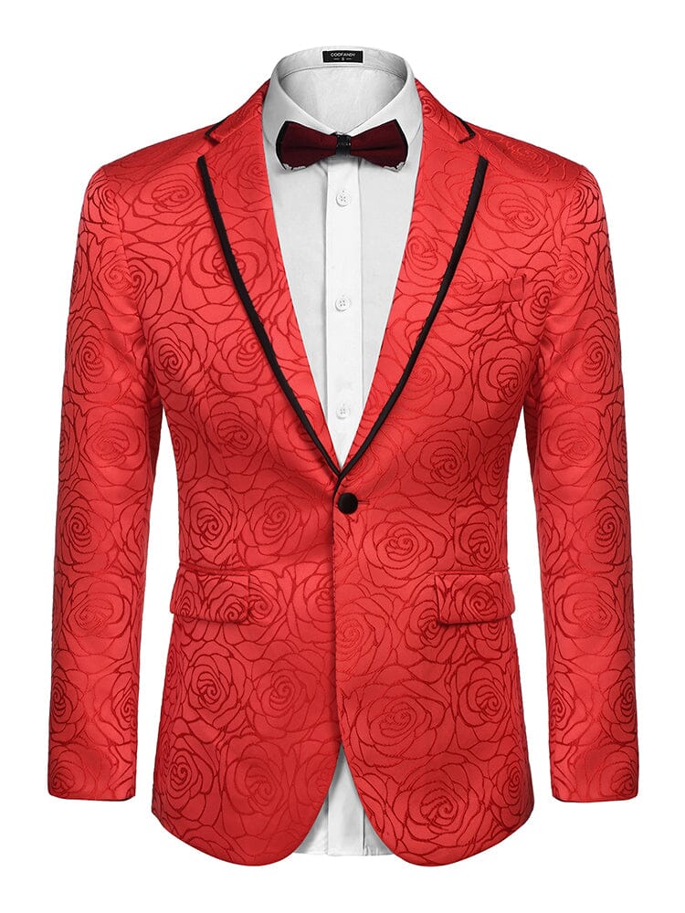 Floral Embroidered Party Blazer (US Only)