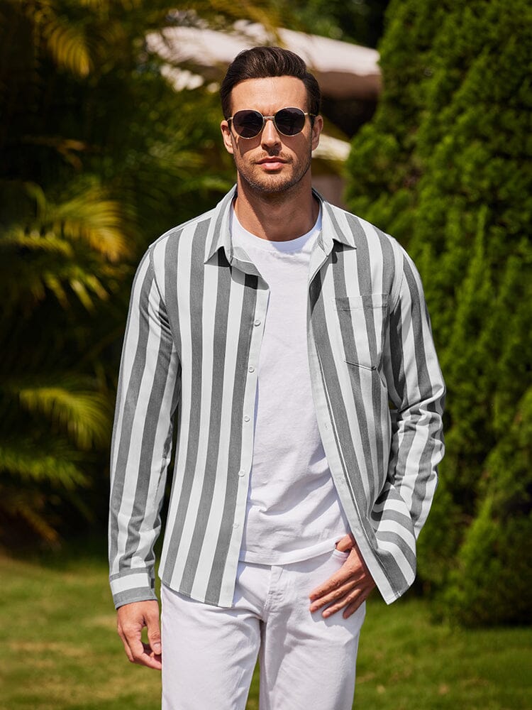 Casual Striped Button Up Shirts (US Only)