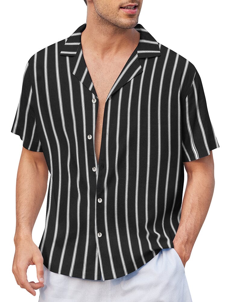 Striped Button Down Beach Shirts (US Only)