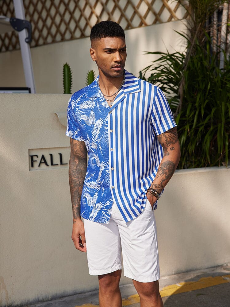 Cozy Stripe Splicing Shirt (US Only)