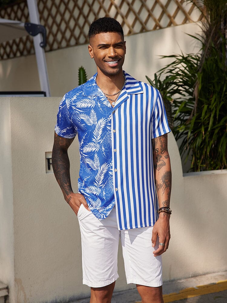 Cozy Stripe Splicing Shirt (US Only)