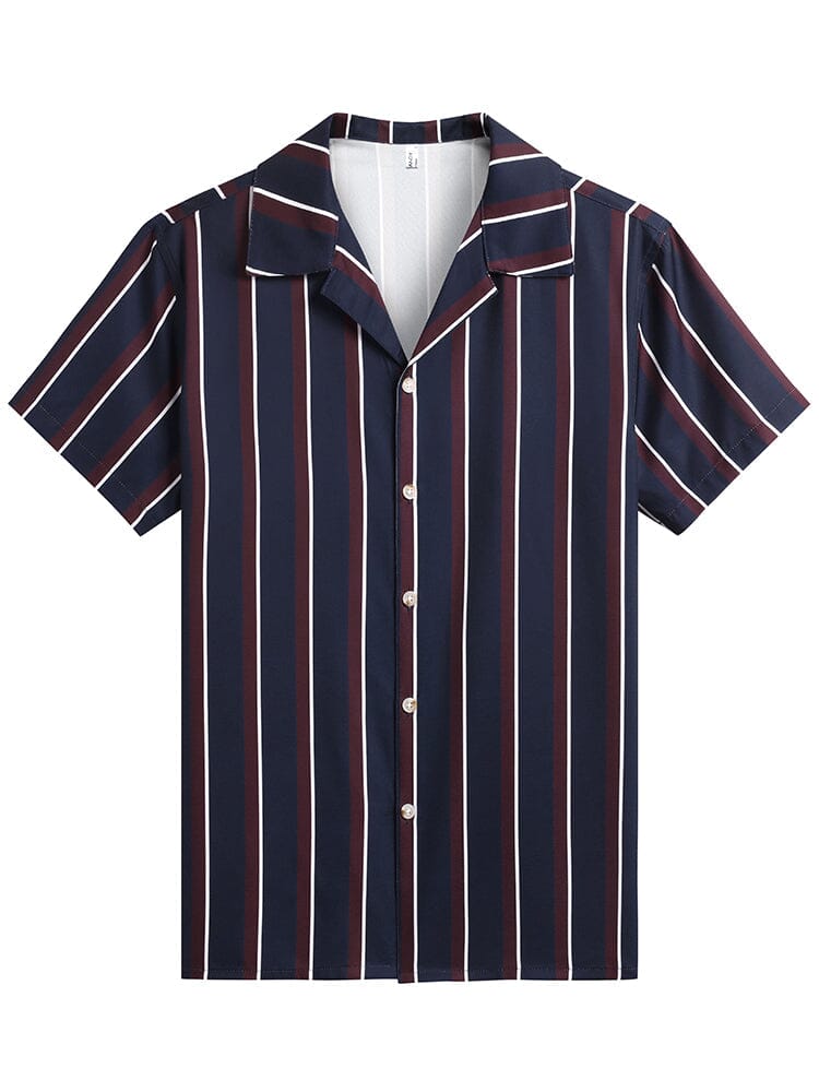 Cozy Stripe Splicing Shirt (US Only)