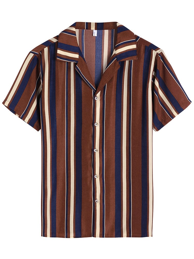 Striped Button Down Beach Shirts (US Only)