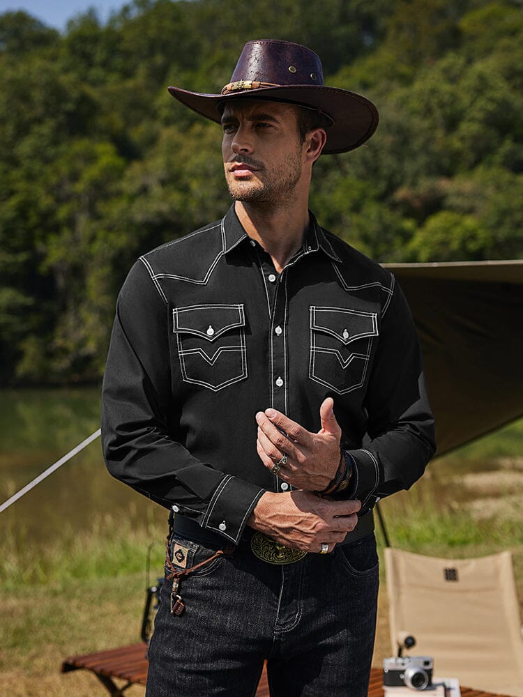 Western Cowboy Style Cotton Shirt (US Only)