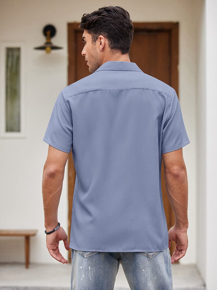 Casual Breathable Splicing Shirt (US Only)