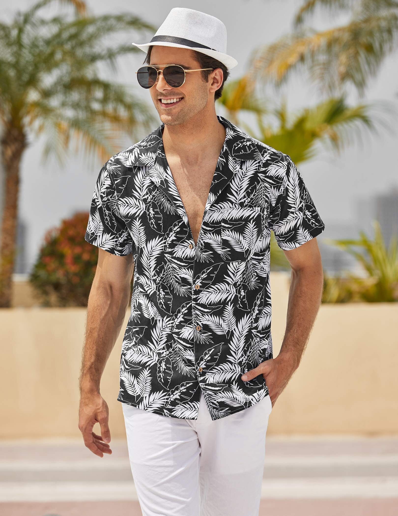 Hawaiian Floral Beach Shirts (US Only)