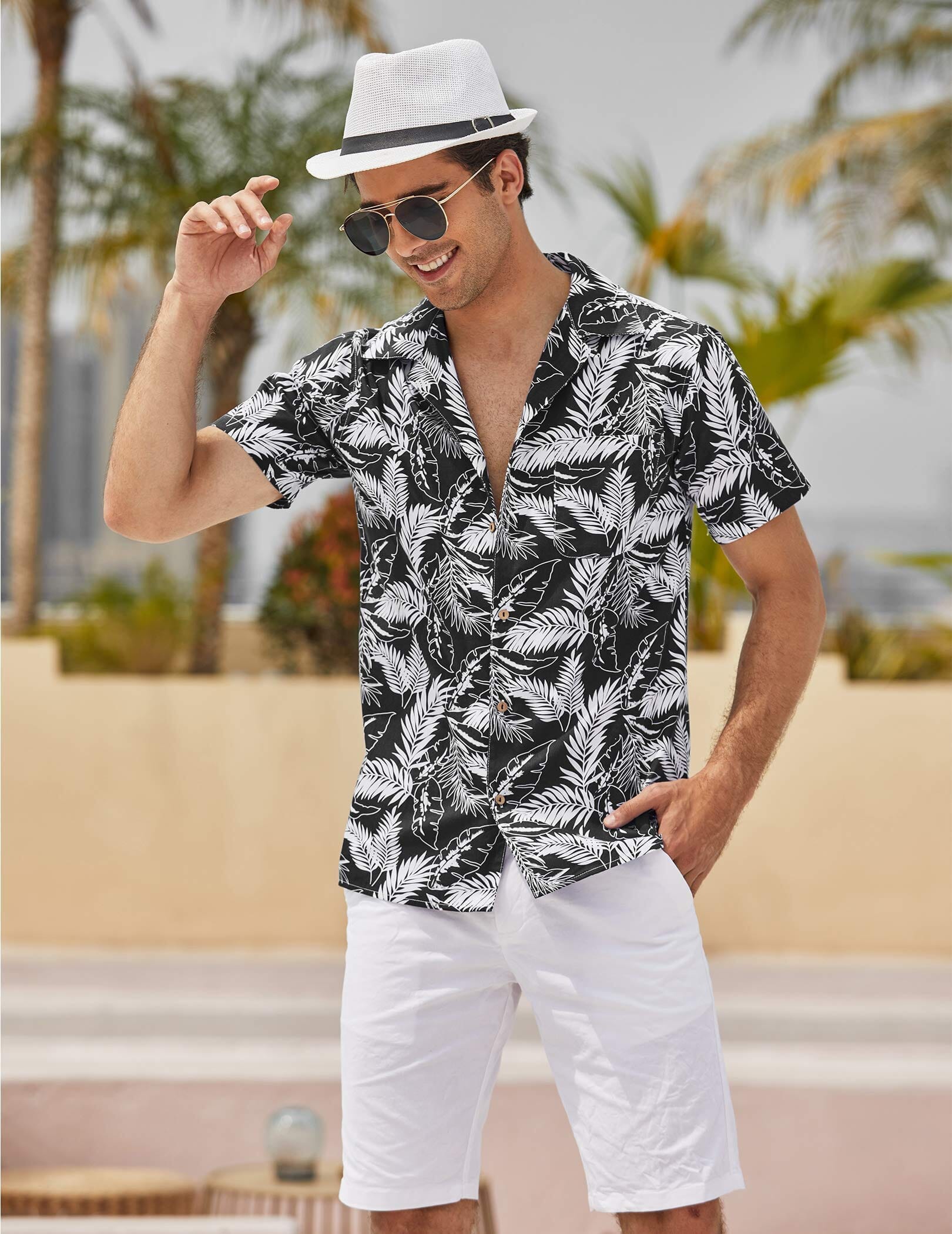 Hawaiian Floral Beach Shirts (US Only)